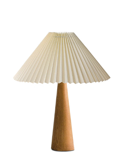 43x36 Ahşap Pileli Abajur