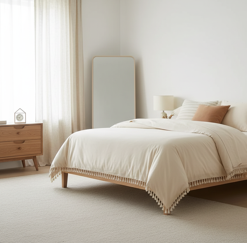 NİL- Nevresim Takımı (Püskül Detay)