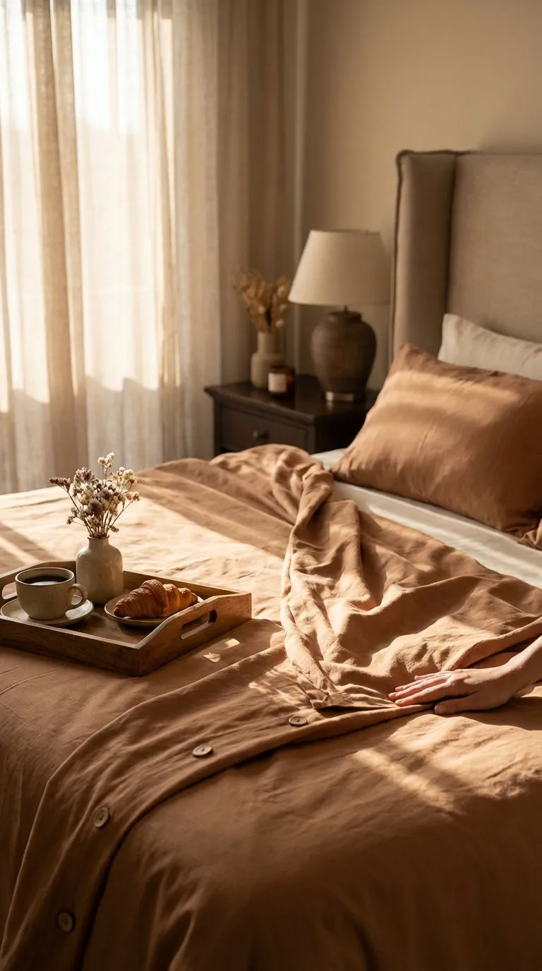 REGINA- Nevresim Takımı (Kiremit)