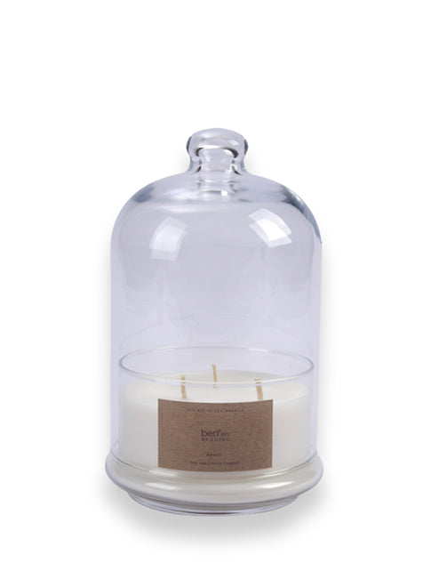 Doğal Soya Mumu - Cam Fanus ( Kapaklı )