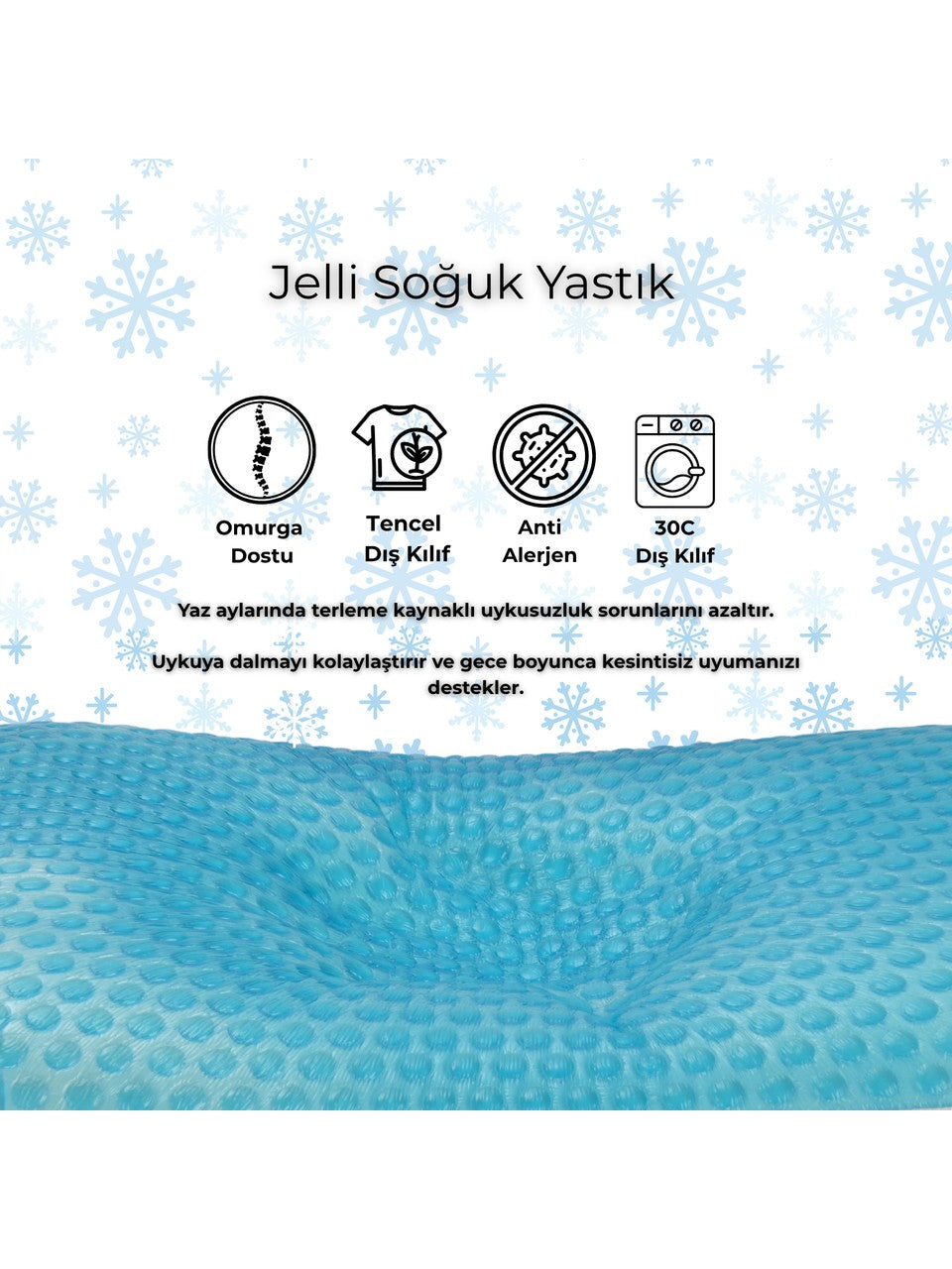 Med39- Medical Tencel Kumaş Jelli Yastık